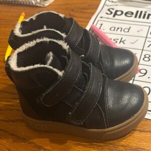 UGG Black and Tan Kids Boots